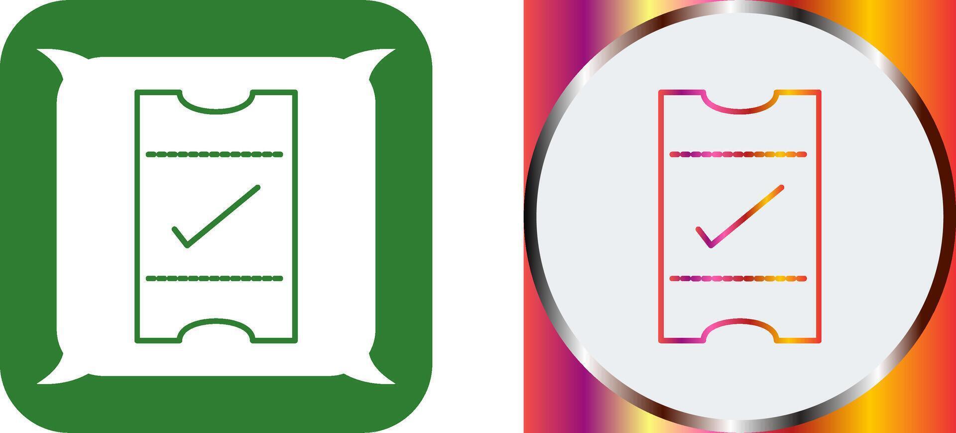 Passes Icon Design vector