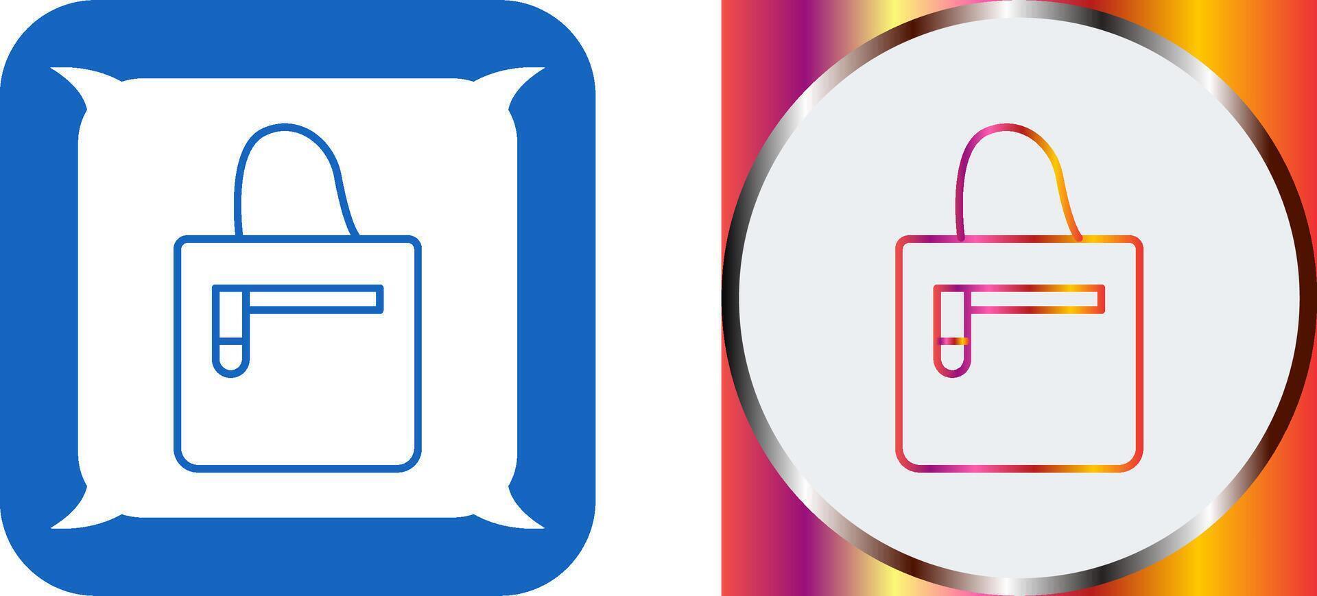 Handbag Icon Design vector