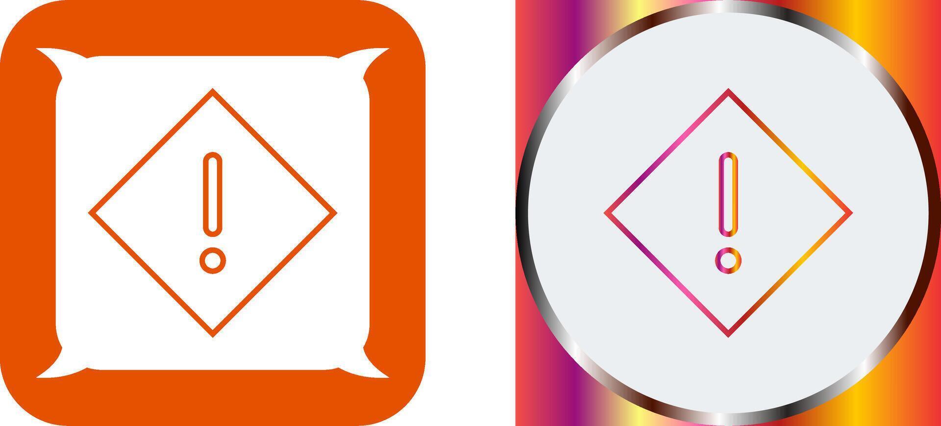 Warning Icon Design vector