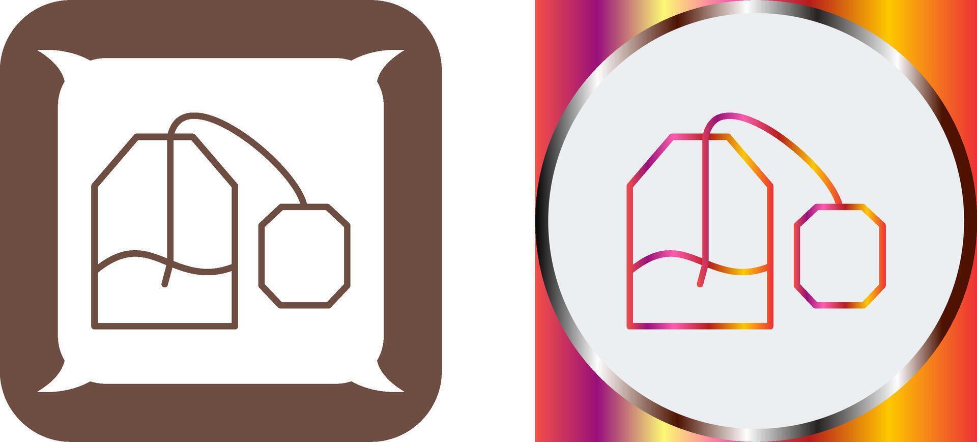 Tea Bag Icon Design vector