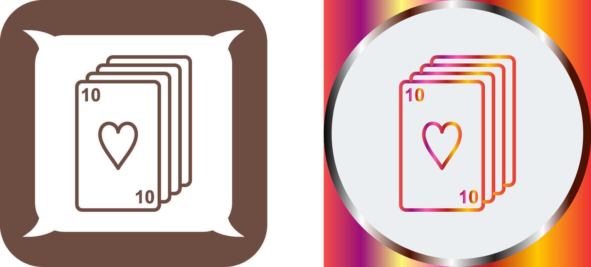 Deck of Cards Icon Design vector