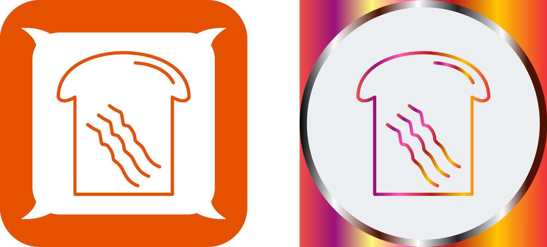 Toast Icon Design vector