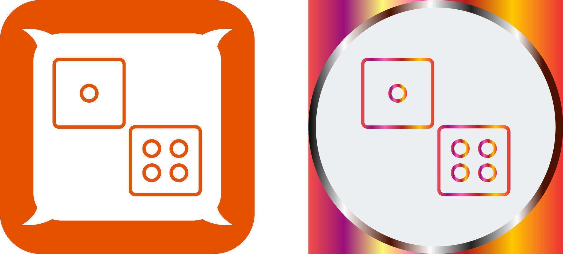 Dice Icon Design vector
