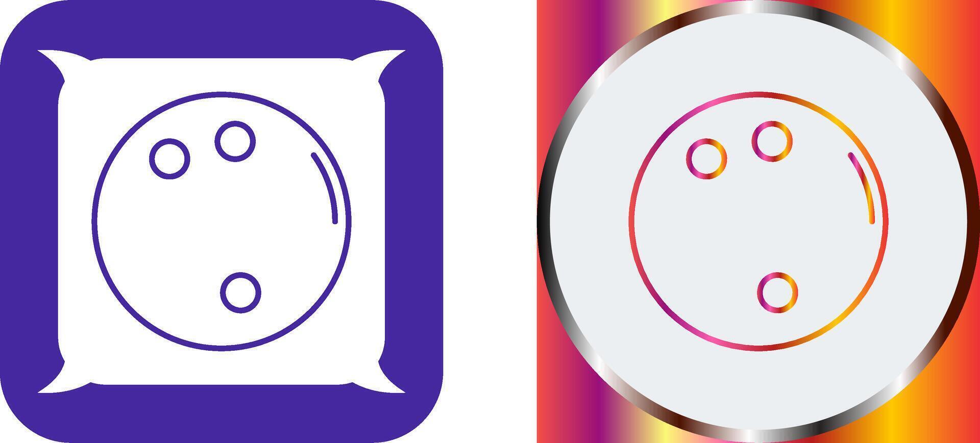 Bowling Ball Icon Design vector