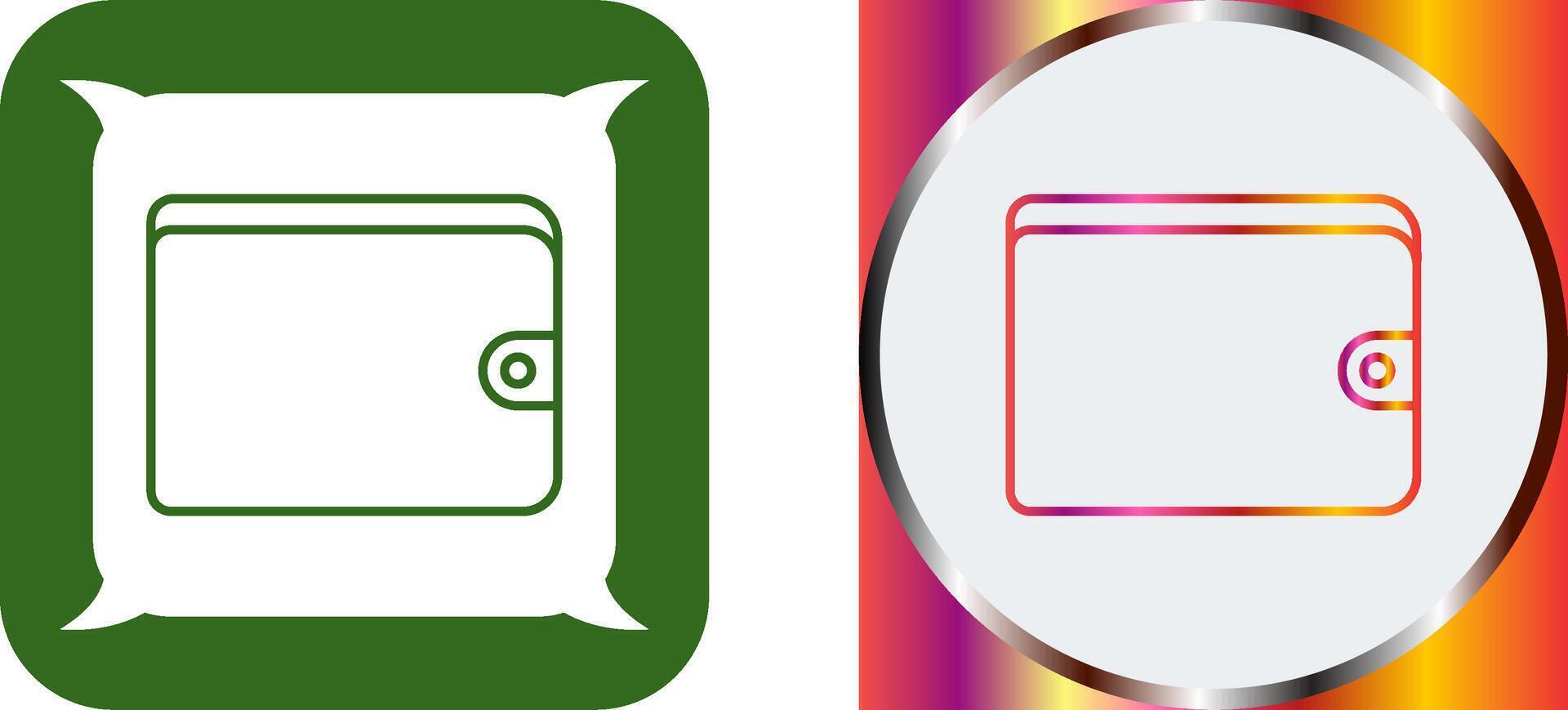 Unique Wallet Icon Design vector