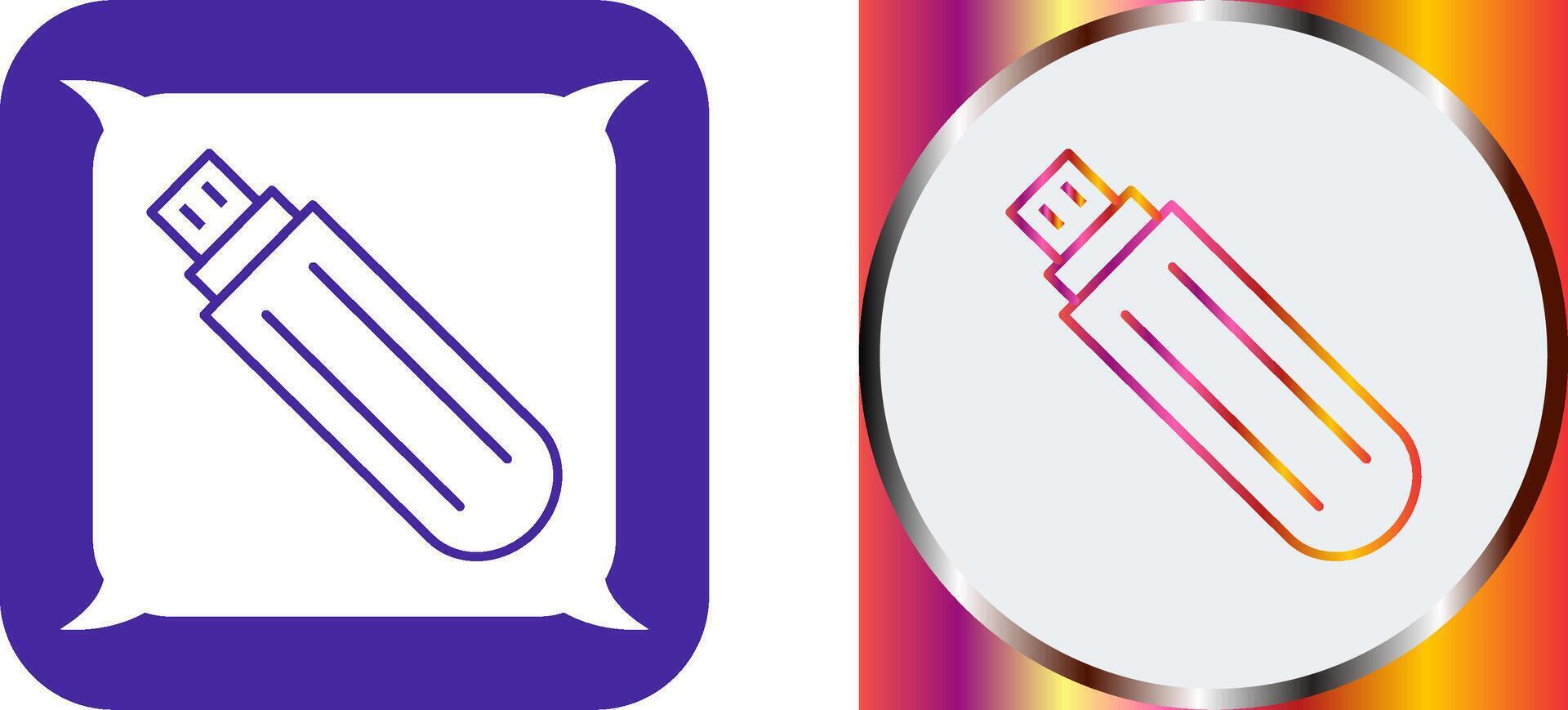 Unique USB Drive Icon Design vector