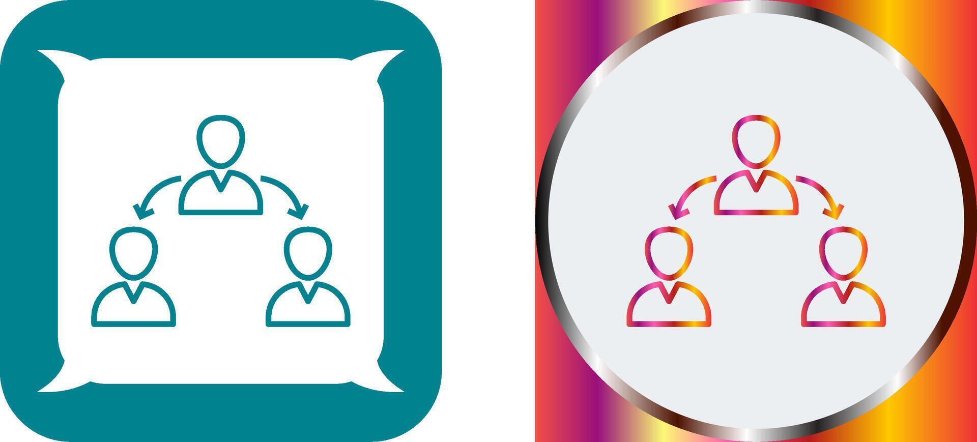 Unique Connected Users Icon Design vector