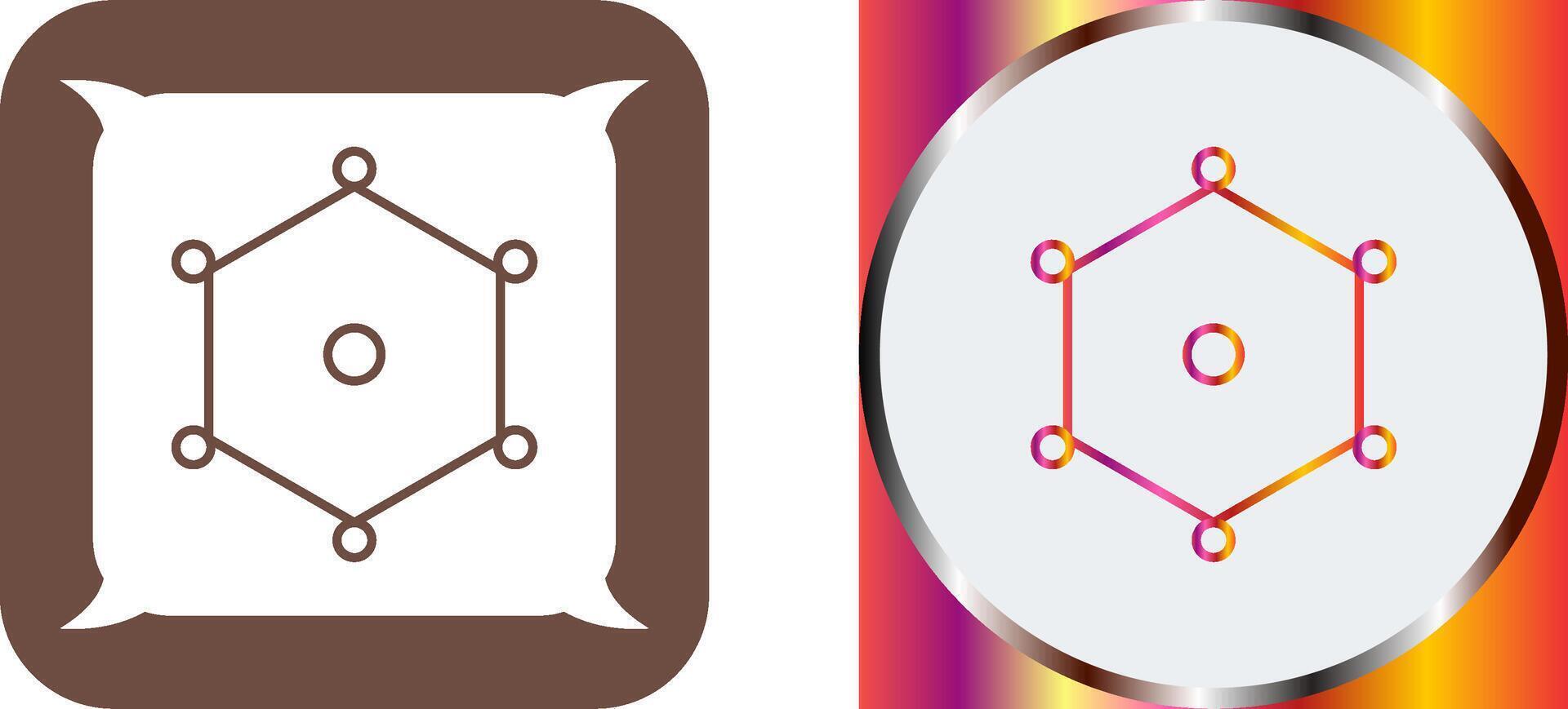 Unique Nodes Icon Design vector
