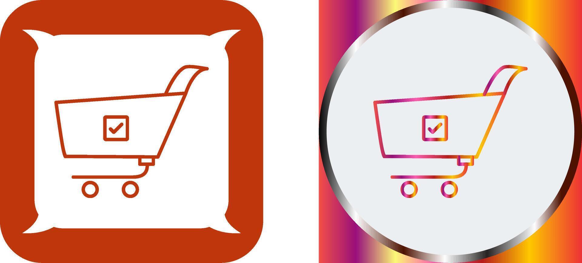 Unique Confirm Order Icon Design vector