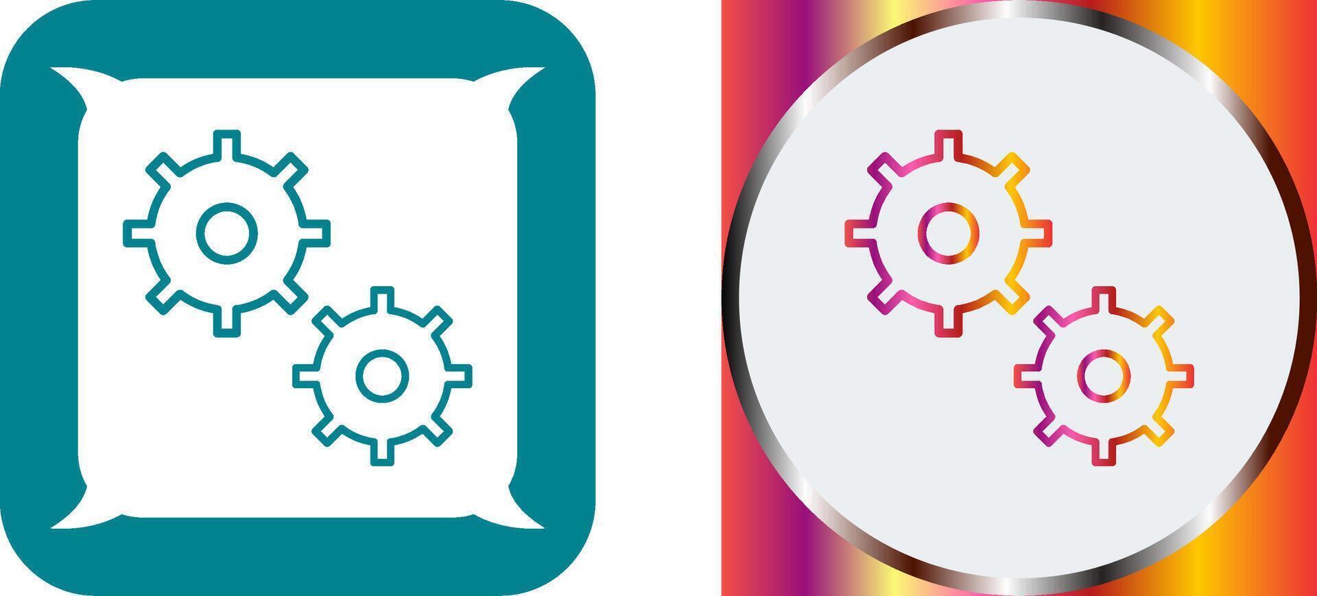 Unique Configurations Icon Design vector