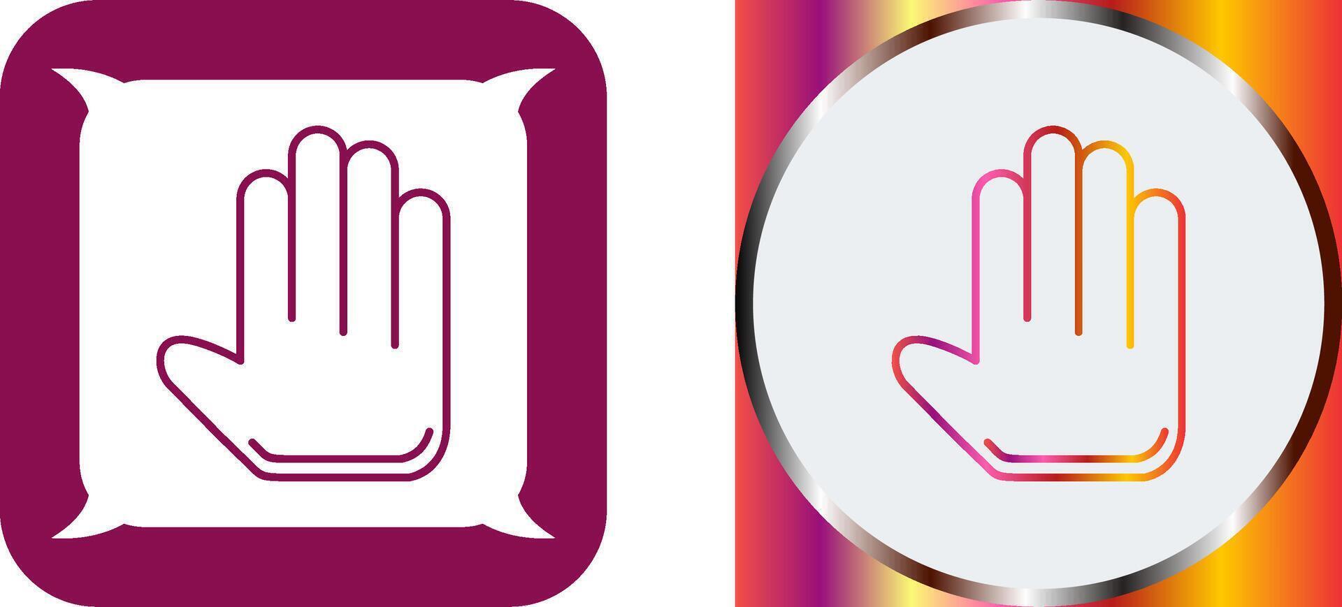 Unique Hand Tool Icon Design vector