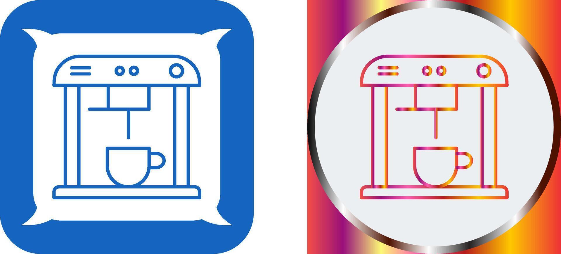 Unique Coffee Machine Icon Design vector