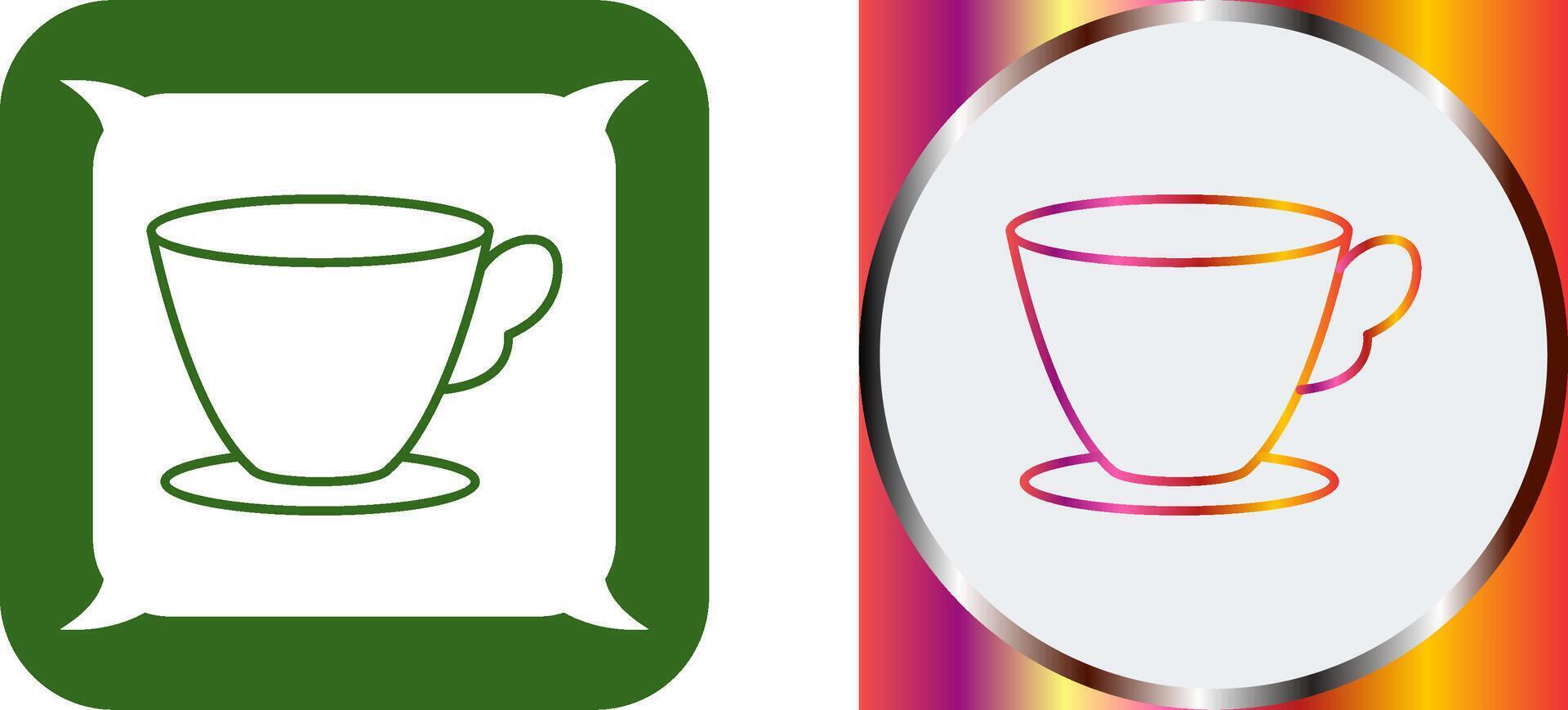 Tea Cup Icon Design vector