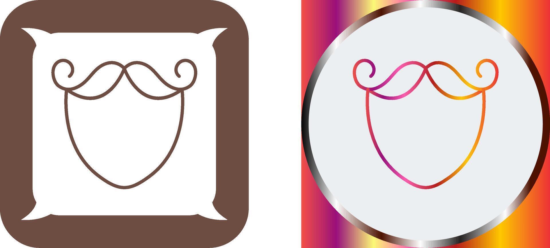 Beard and Moustache Icon Design vector