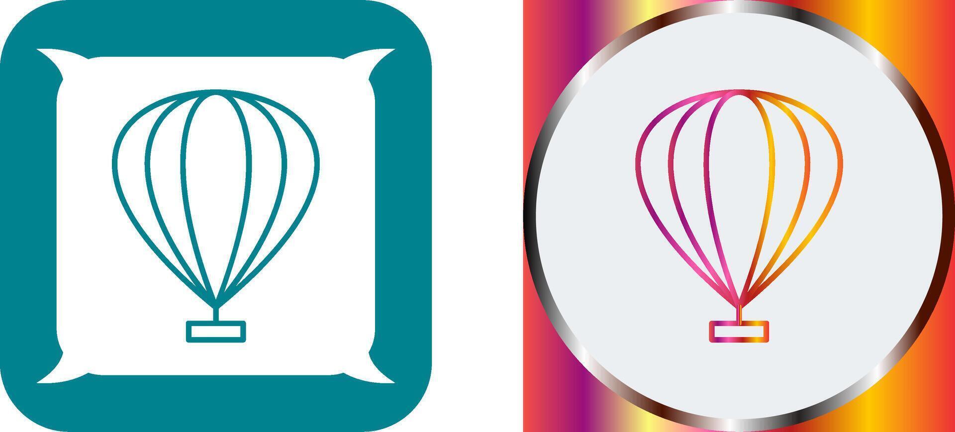 Hot Air Balloon Icon Design vector