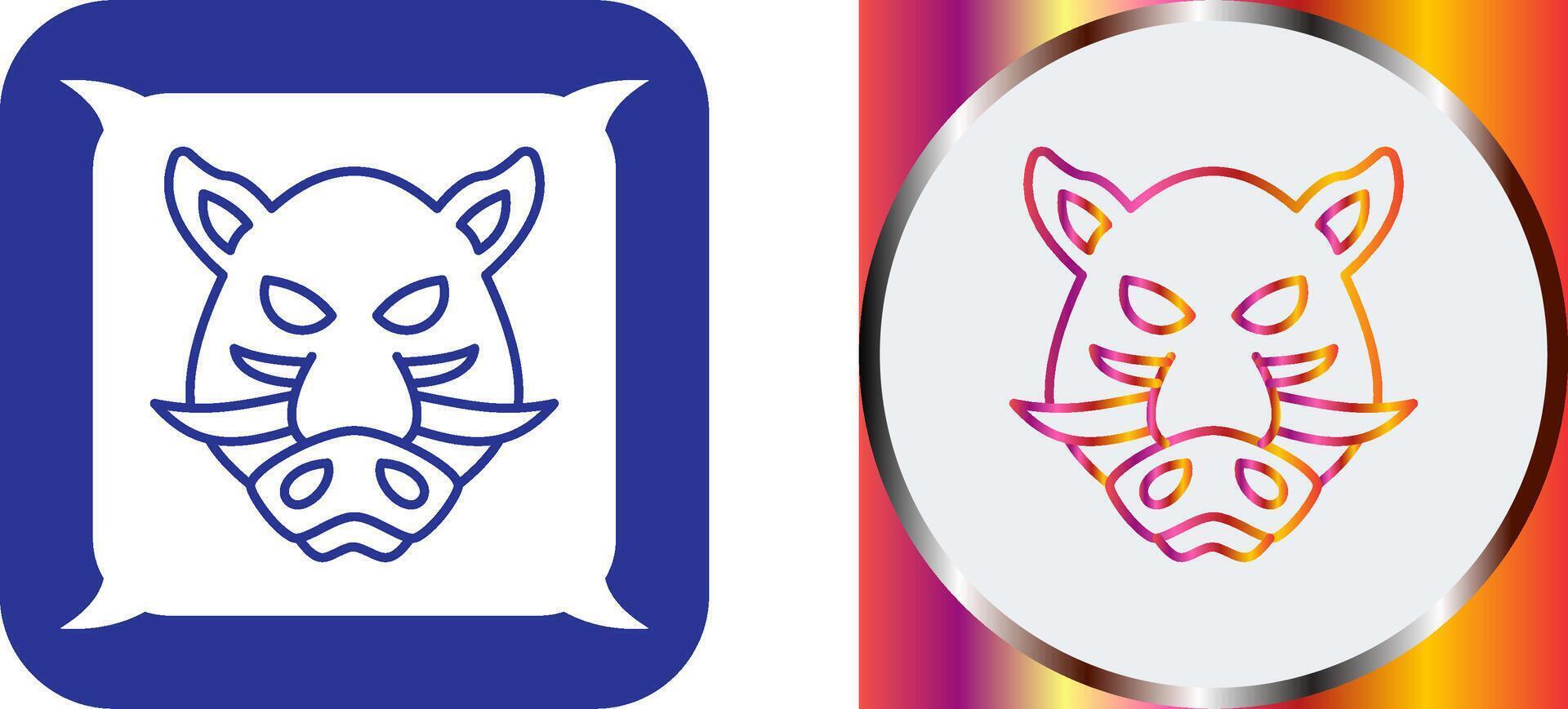 Boar Icon Design vector