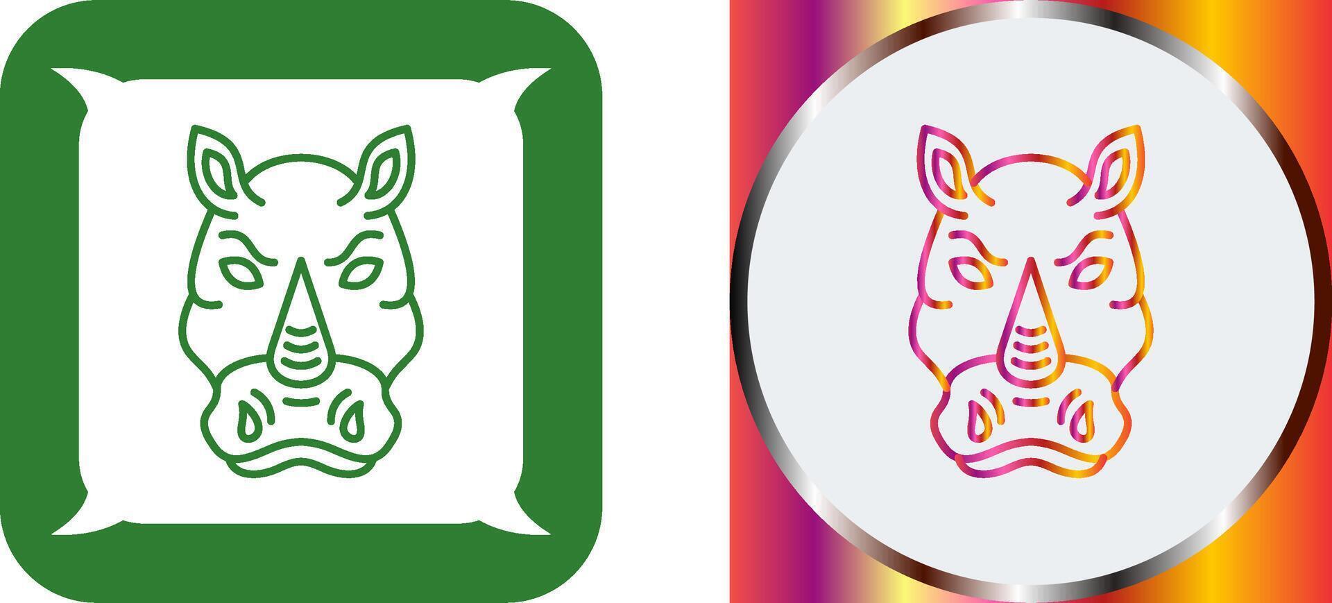 Rhino Icon Design vector