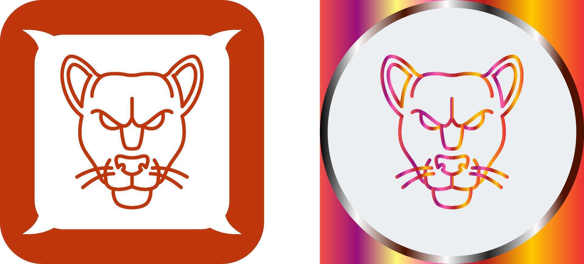 Black Panther Icon Design vector