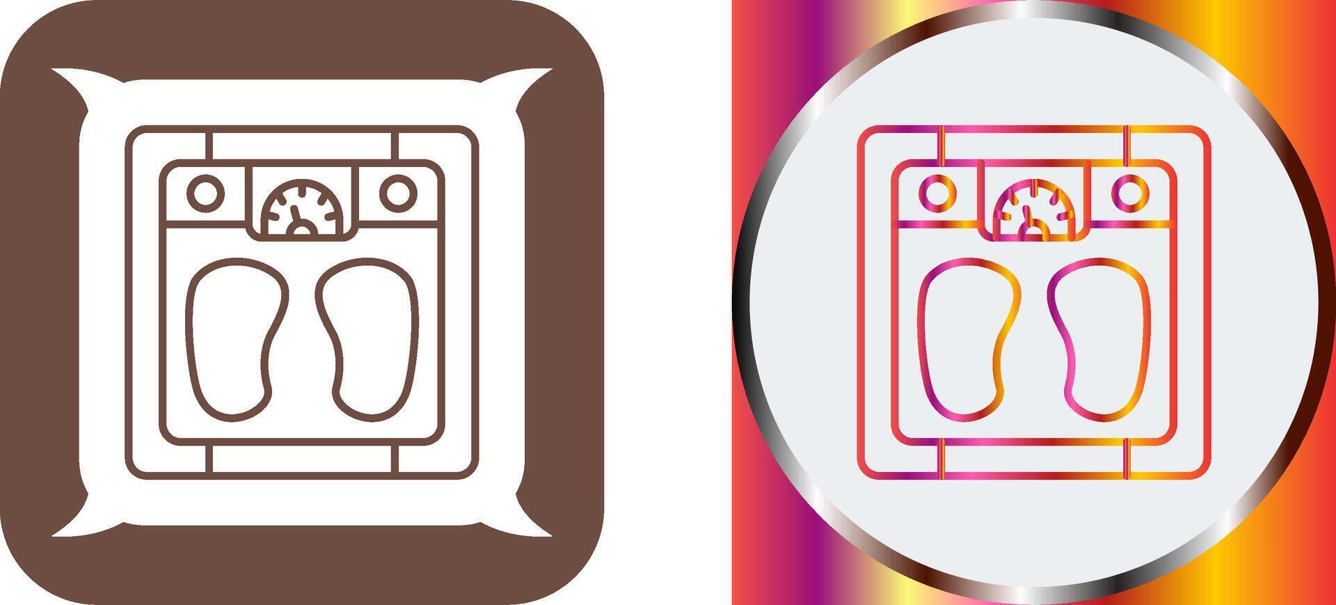 Weighing Scale Icon Design vector