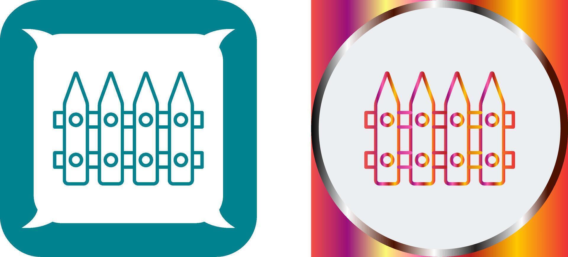 Fence Icon Design vector