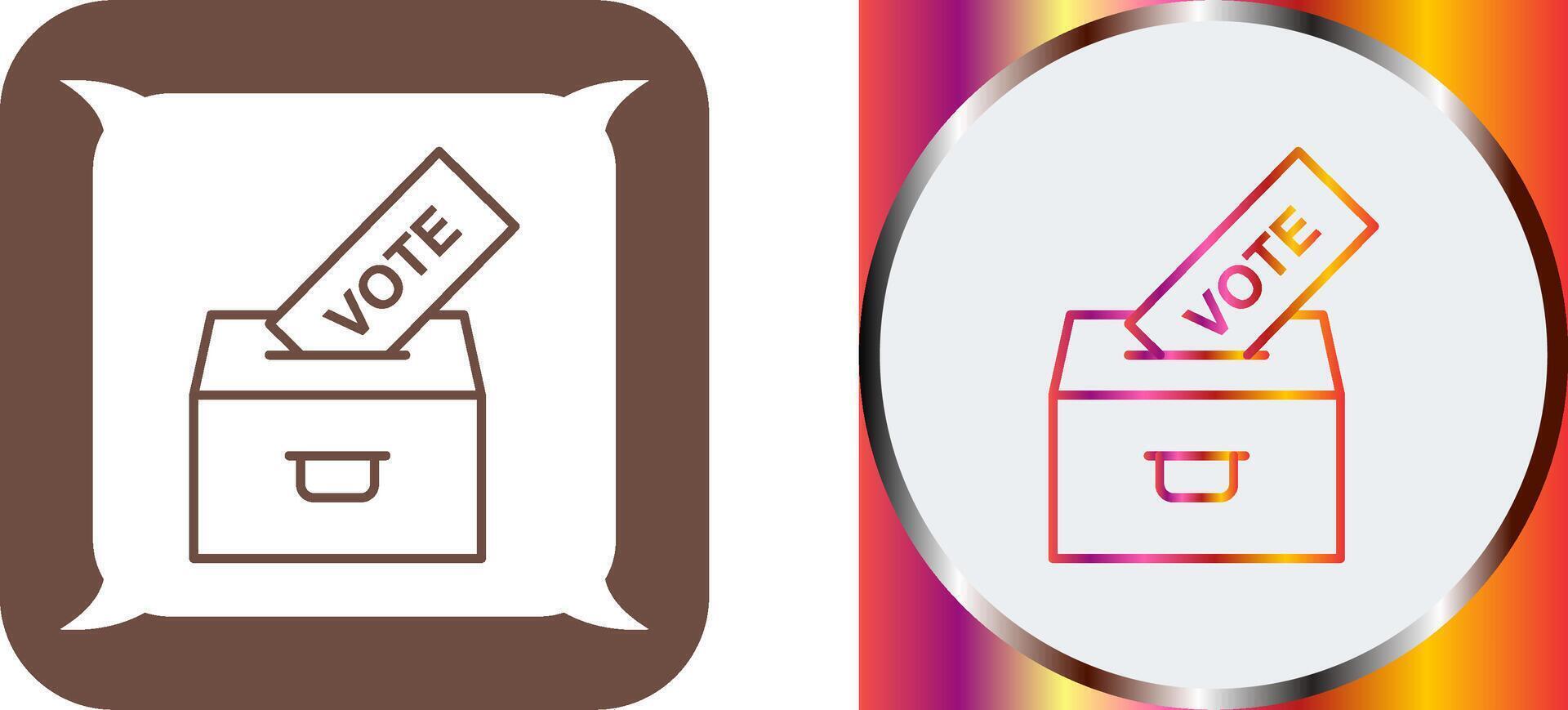 Casting Vote Icon Design vector