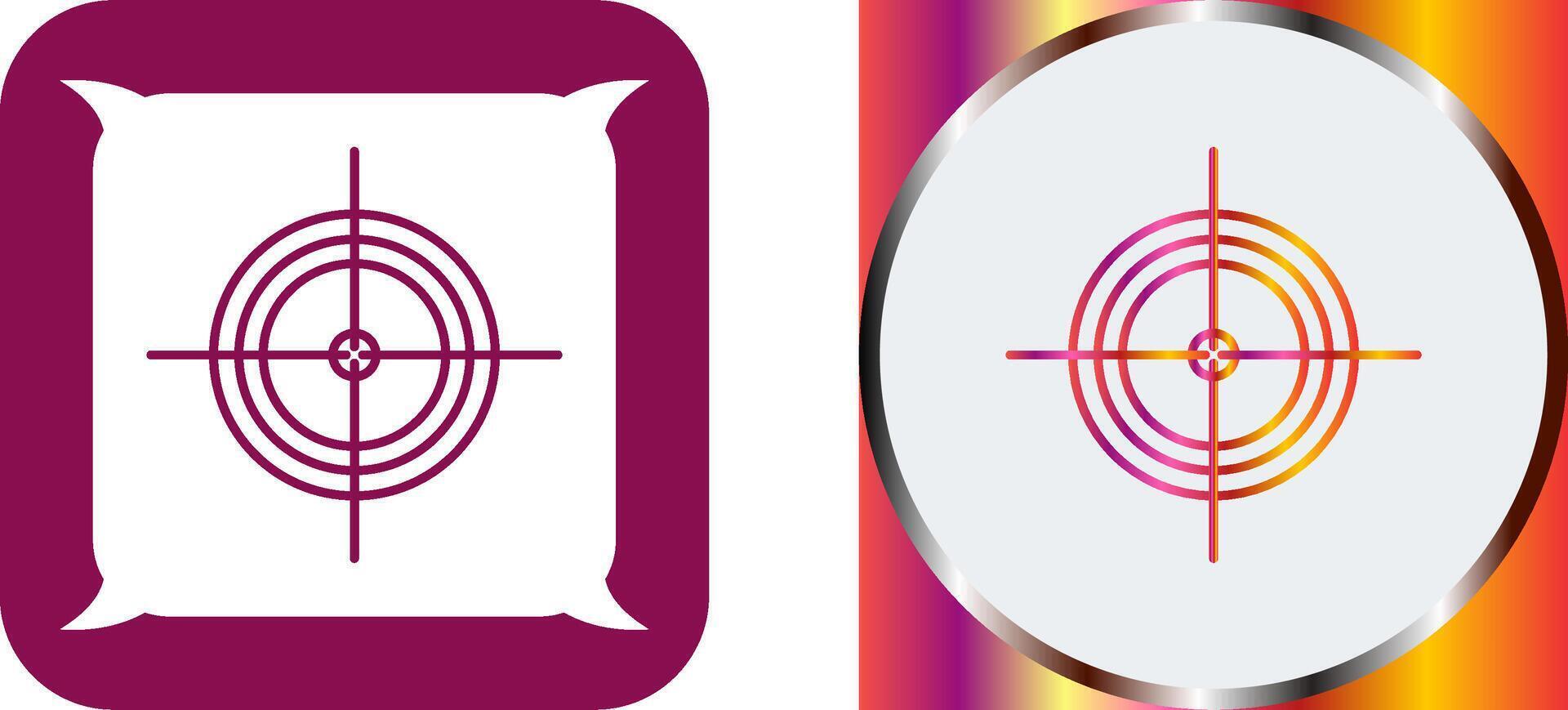 Unique Target Icon Design vector