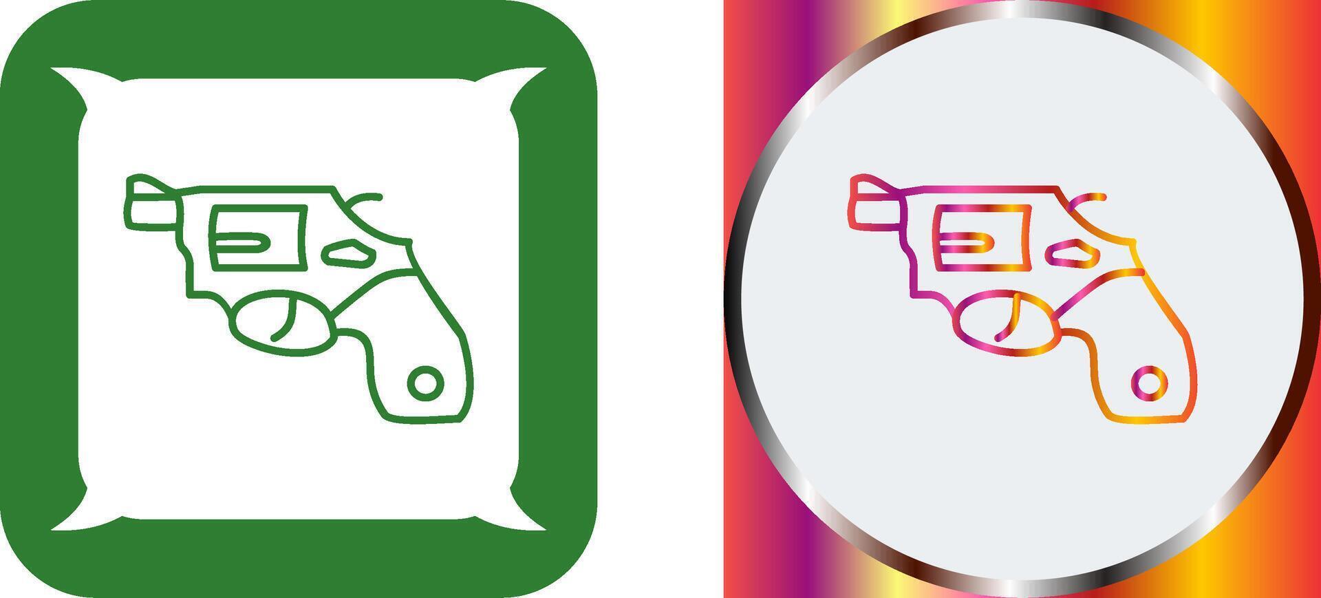 Unique Revolver Icon Design vector