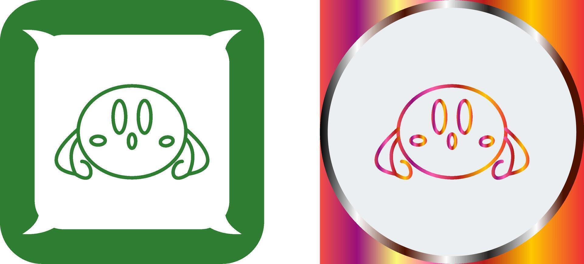 Unique Game Character Icon Design vector