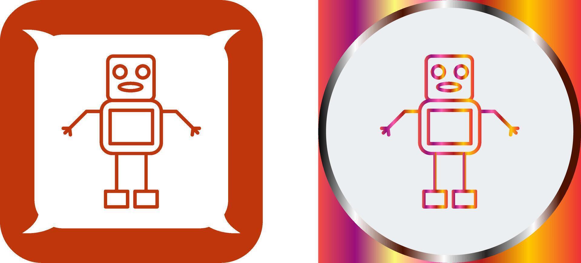 Unique Robot Icon Design vector