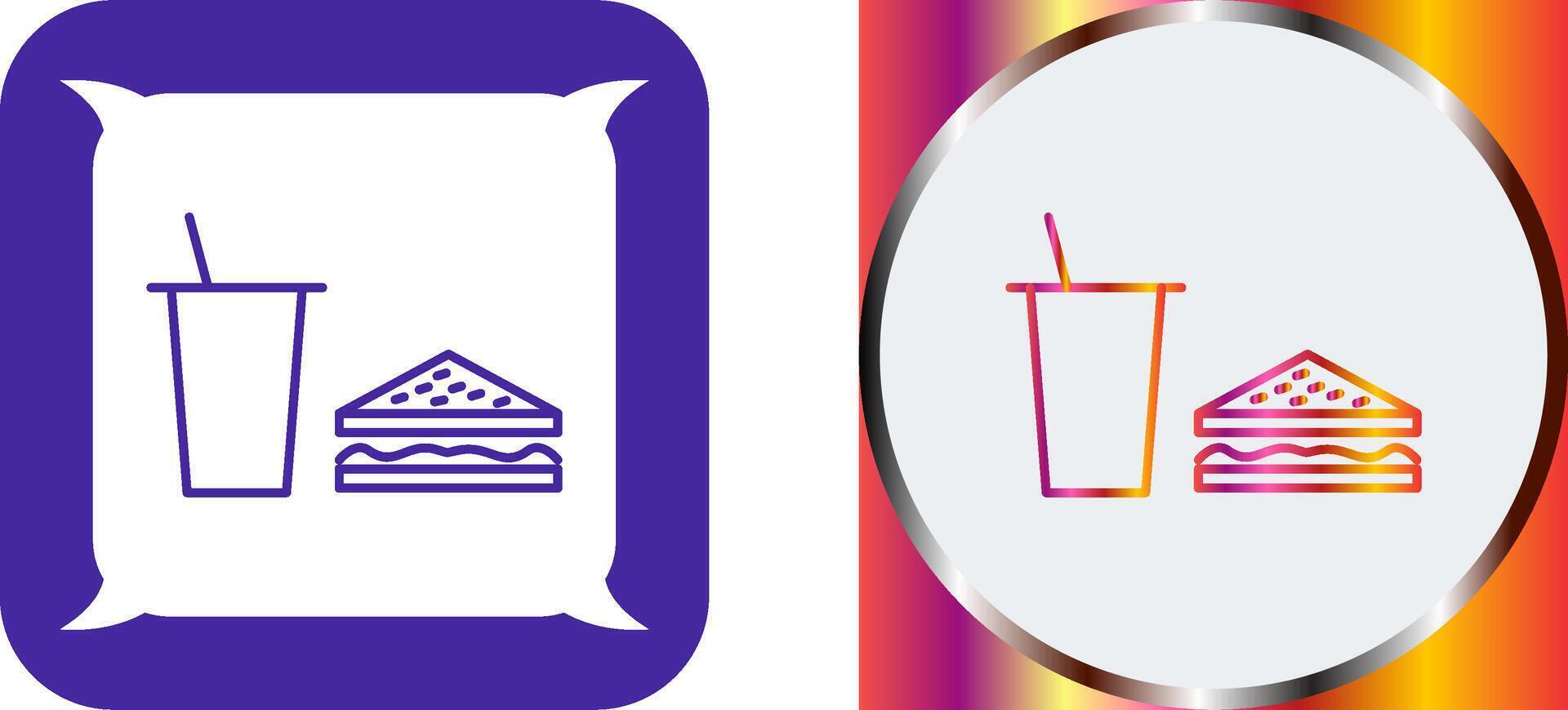 Unique Lunch Icon Design vector