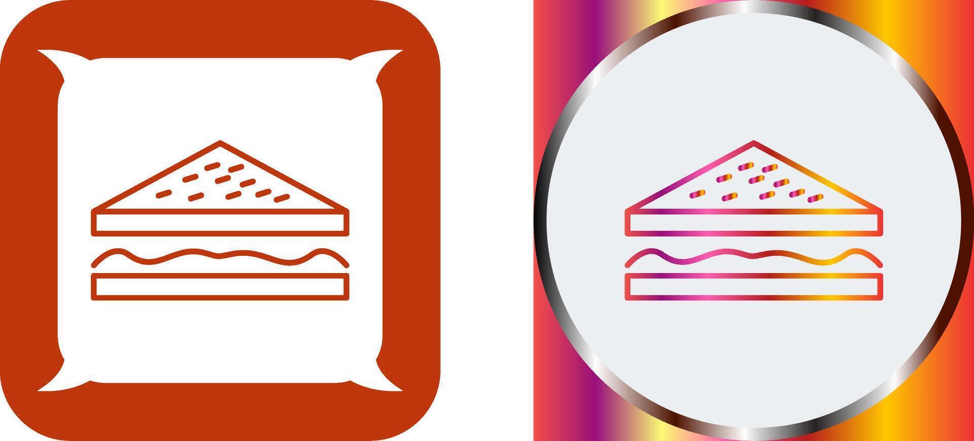 Unique Sandwich Icon Design vector