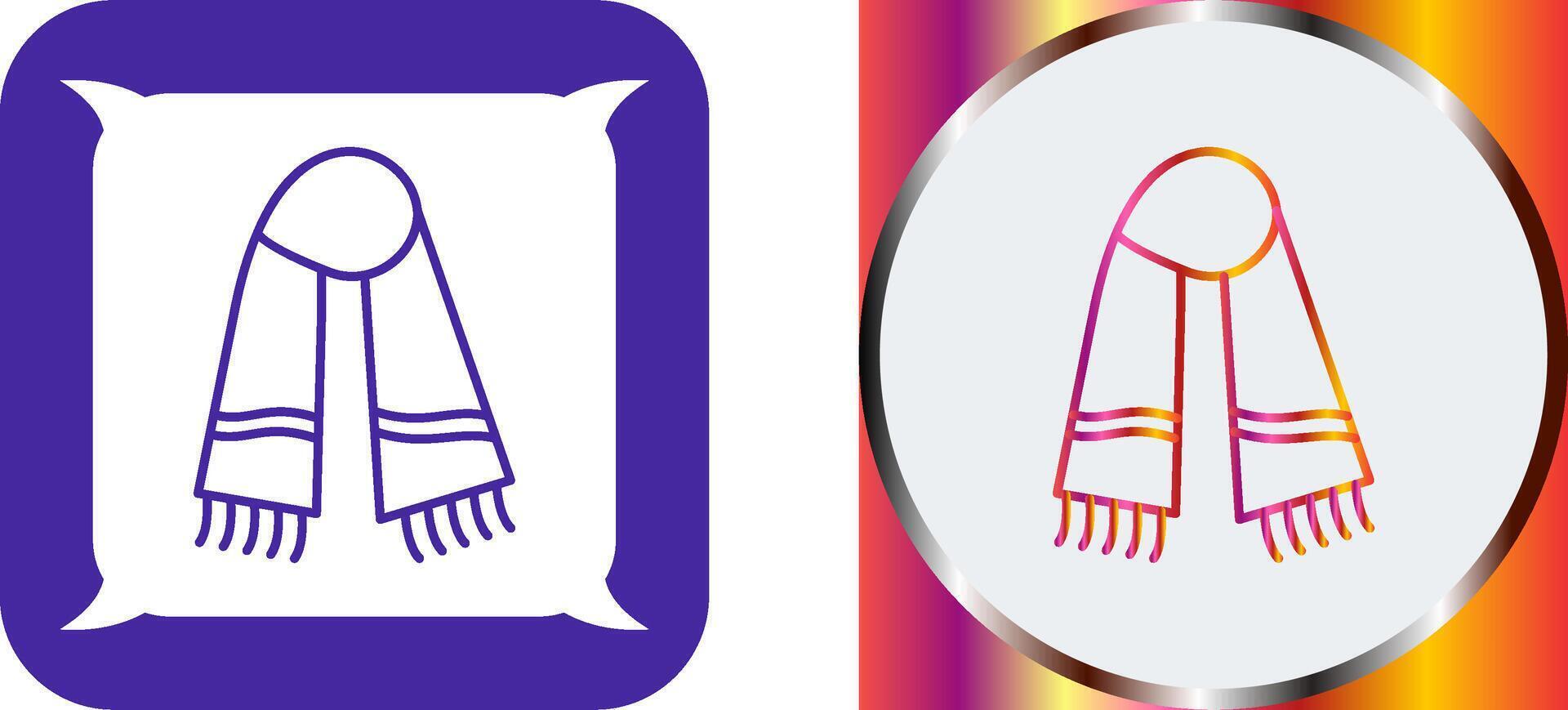 Warm Scarf Icon Design vector