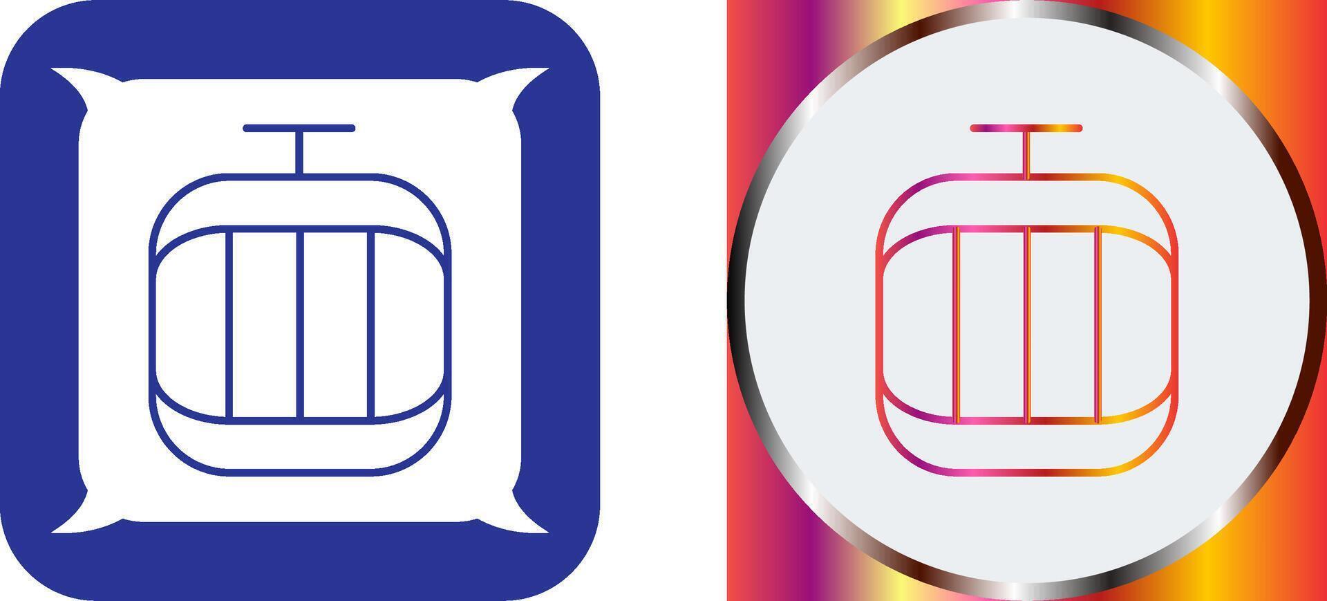 Cable Car Icon Design vector