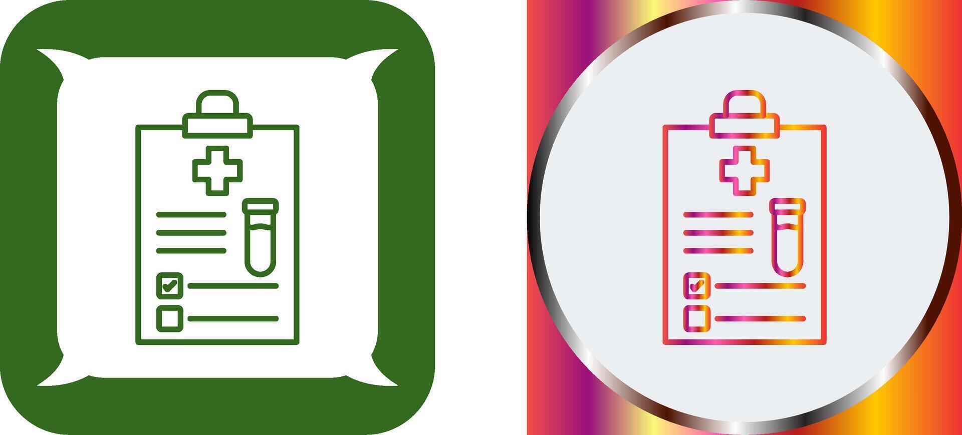 Medical Report Icon Design vector