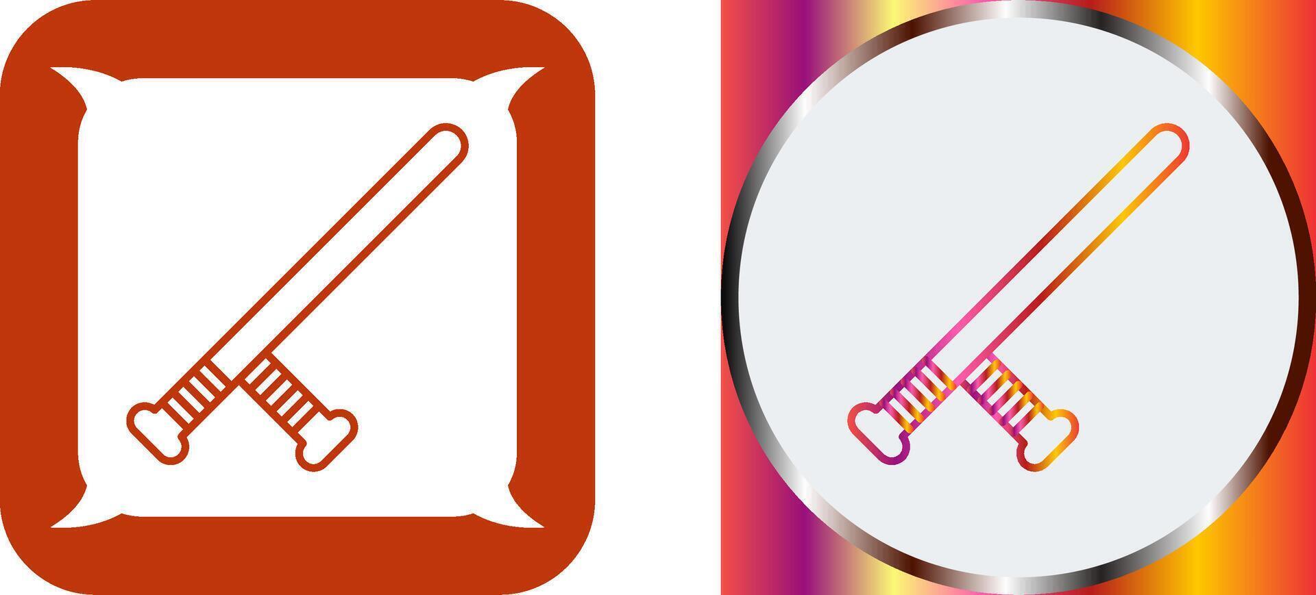 Baton Icon Design vector