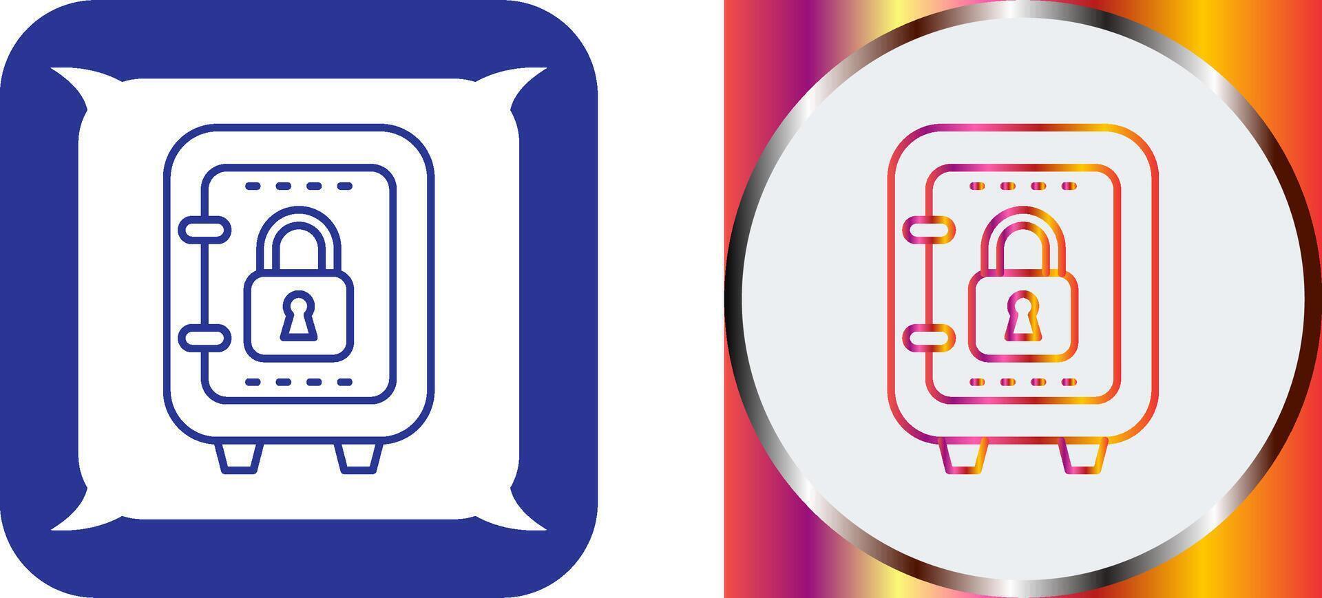 Safe Box Icon Design vector
