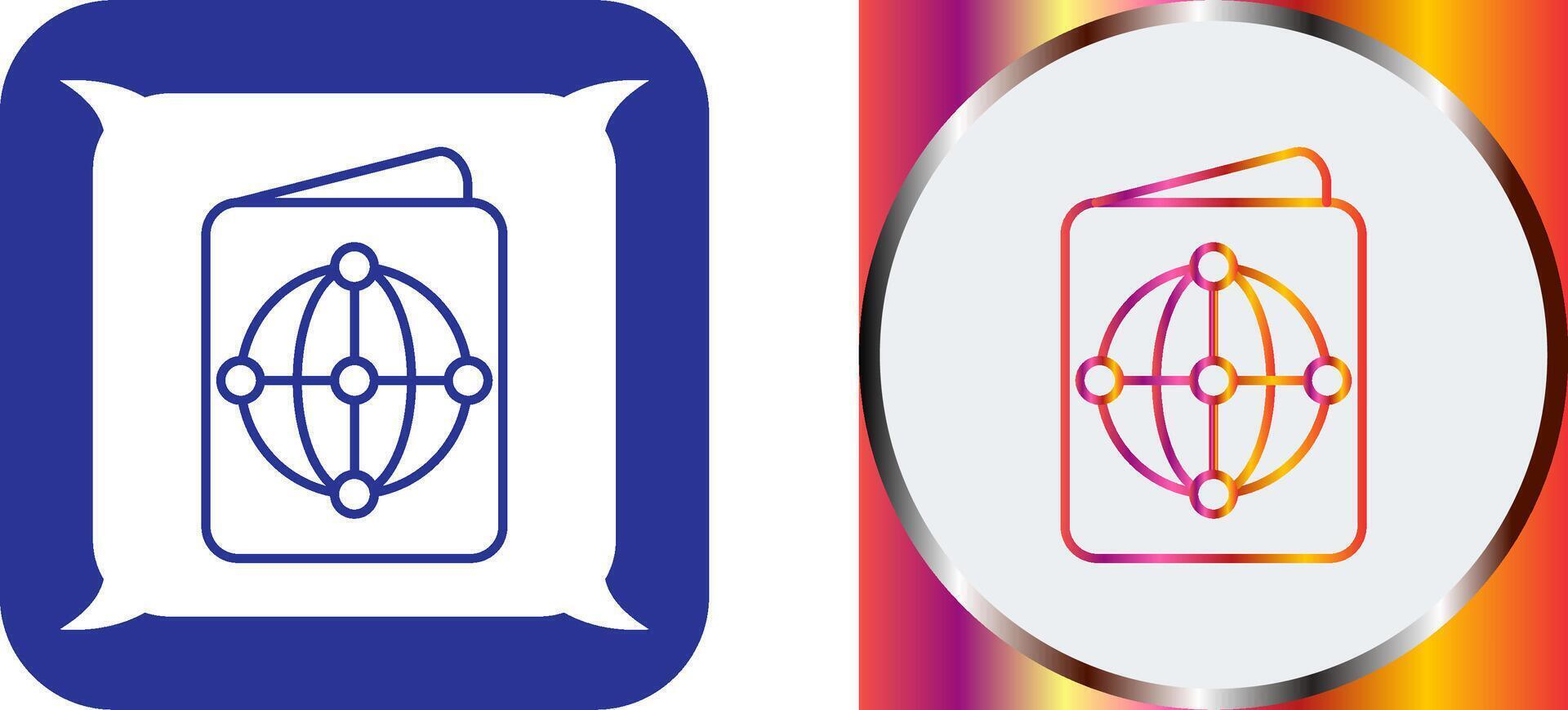 Passport Icon Design vector