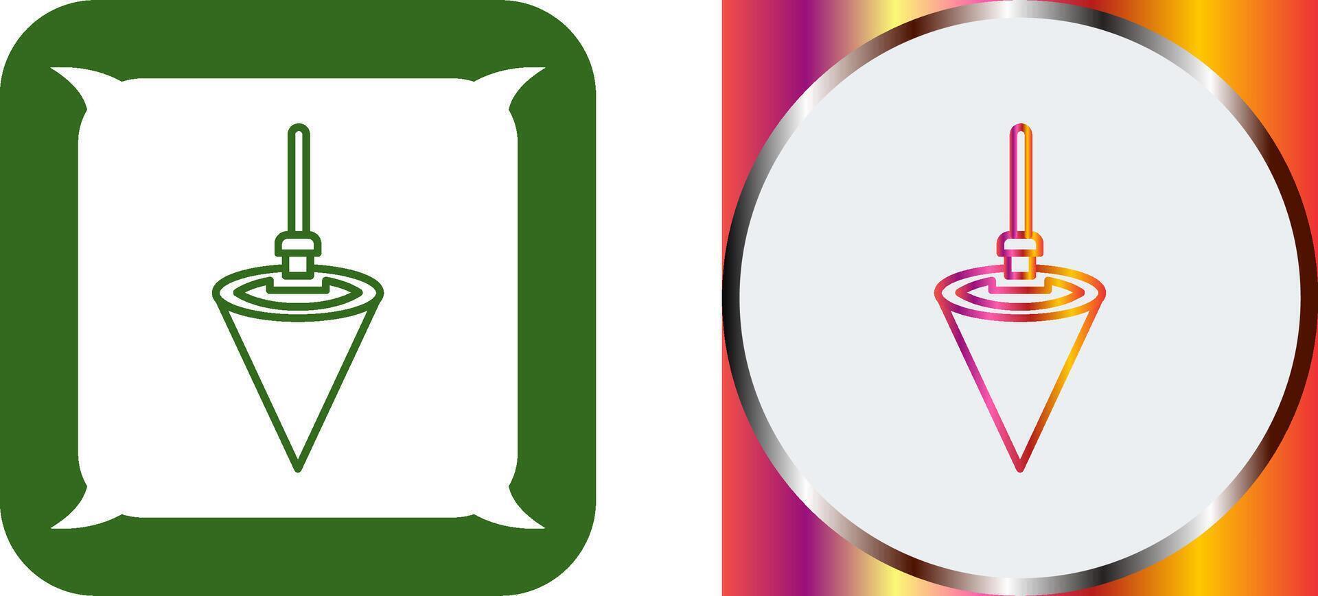 Plumb Bob Icon Design vector