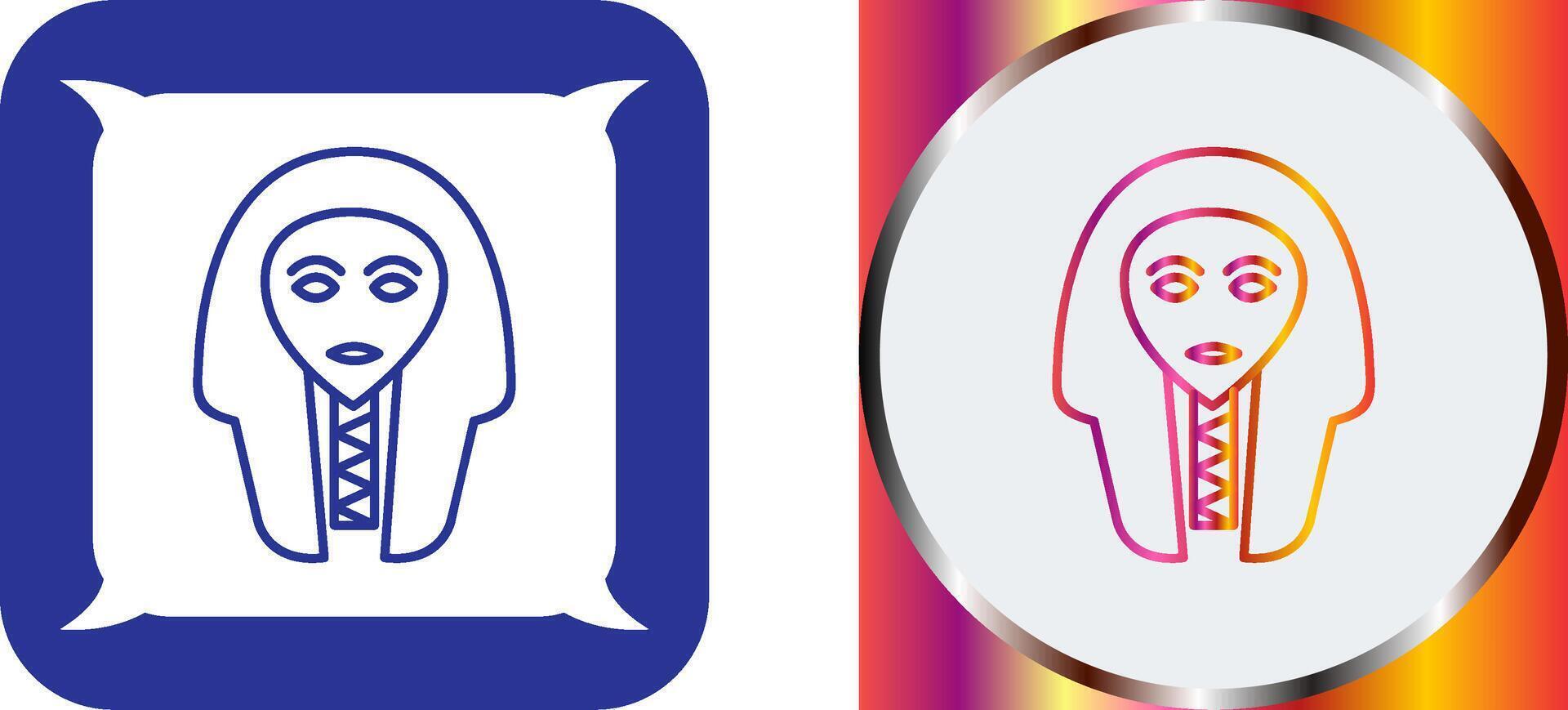 Egyptian Face Icon Design vector