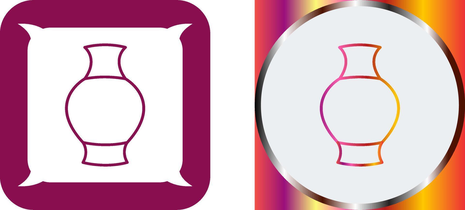 Antique Jar Icon Design vector