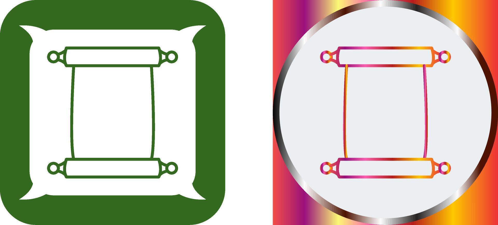 Scroll of Paper Icon Design vector