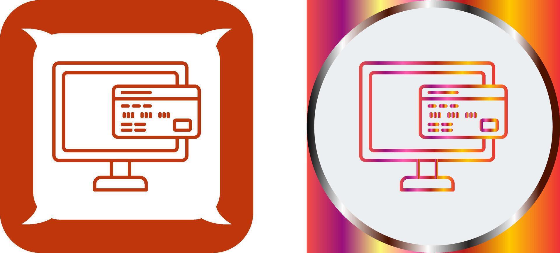 Online Payment Icon Design vector
