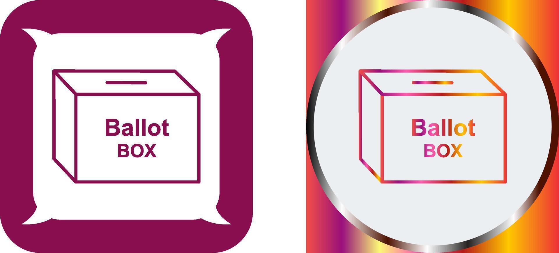 Ballot Box Icon Design vector