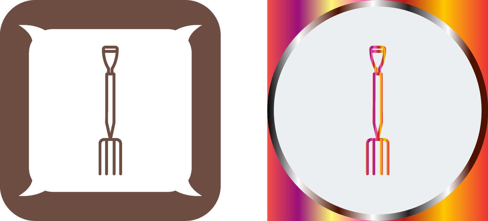 Gardening Fork Icon Design vector