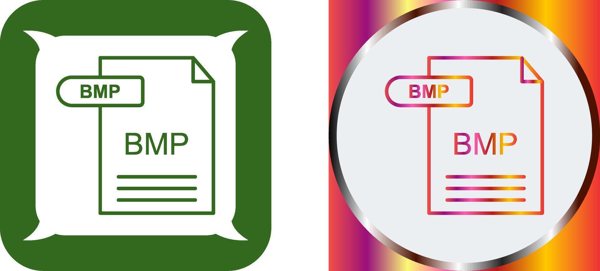BMP Icon Design vector