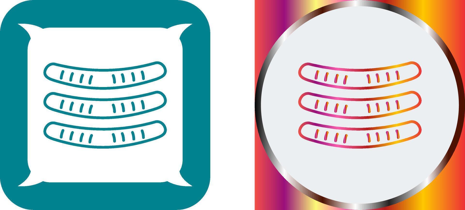 Sausages Icon Design vector