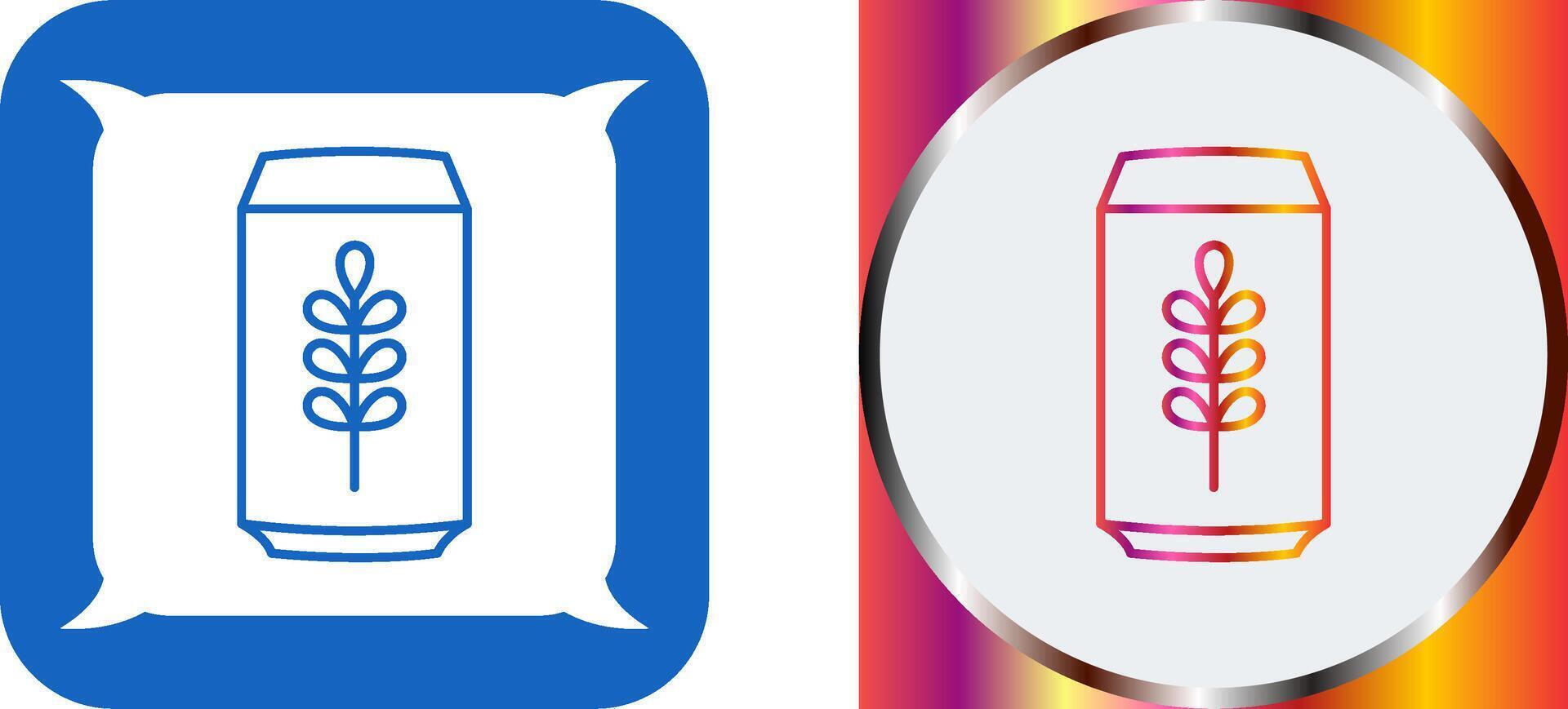 Beer Can Icon Design vector