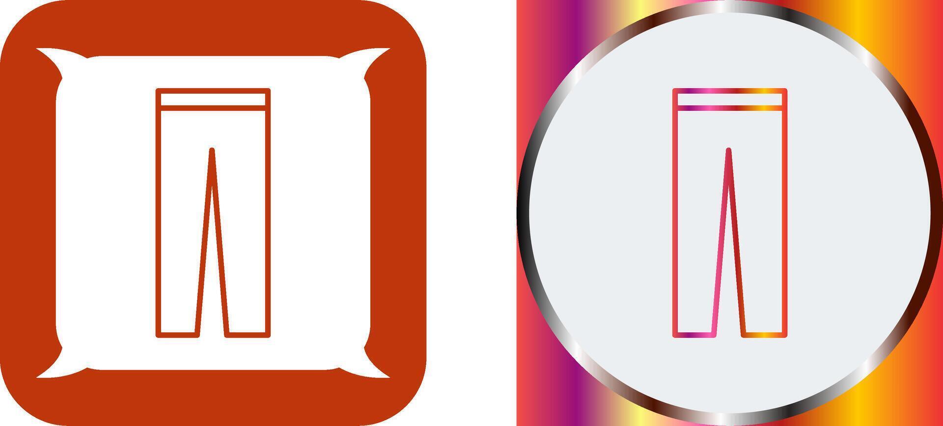 Trousers Icon Design vector