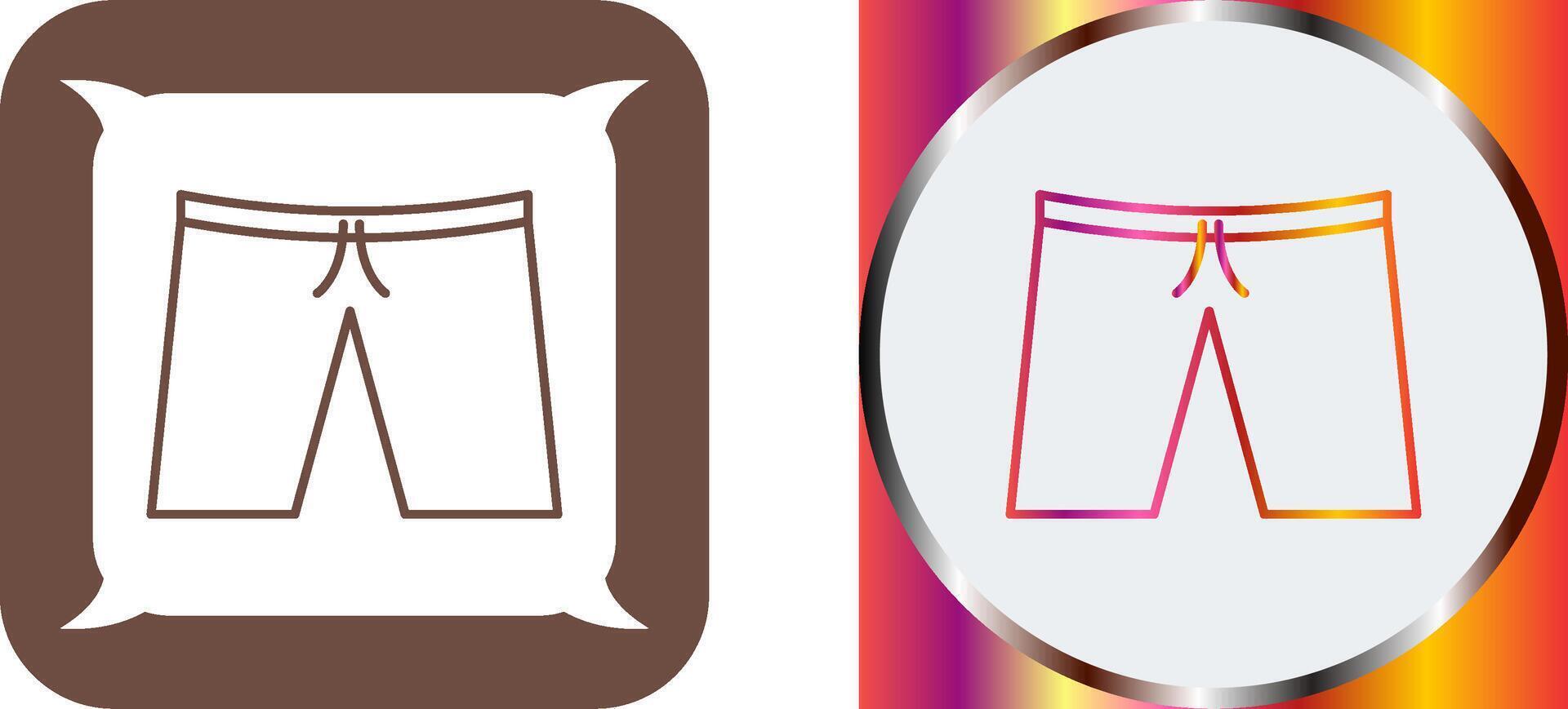 Shorts Icon Design vector