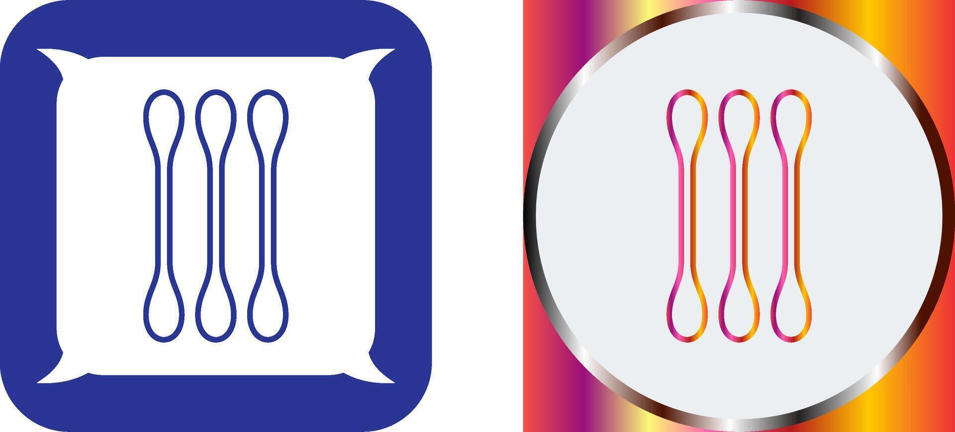Cotton Bud Icon Design vector